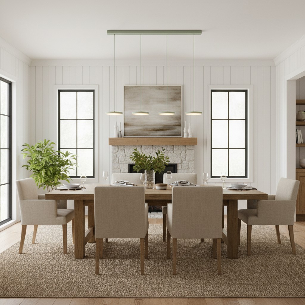Feranox Designer Pendant Light en comedor amplio