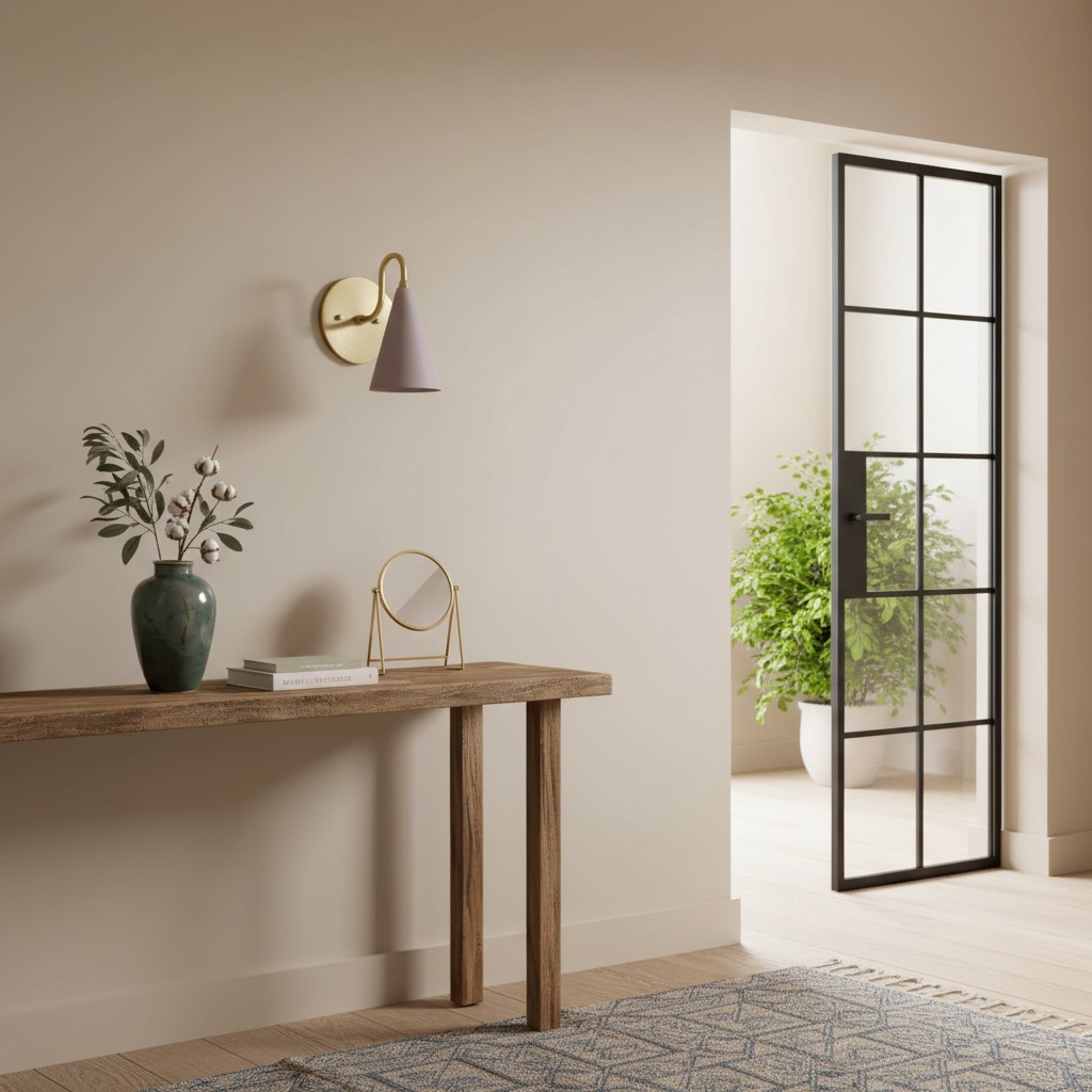 Curva Metal wall light for home decor