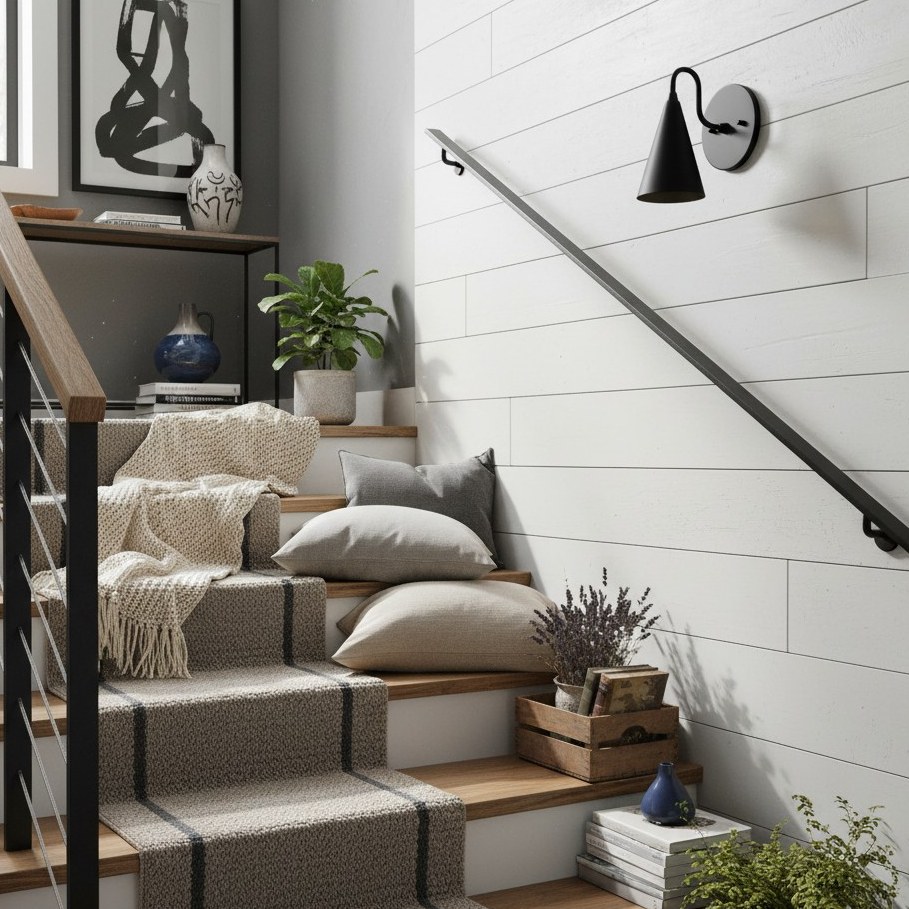 Curva Metal wall sconce room application