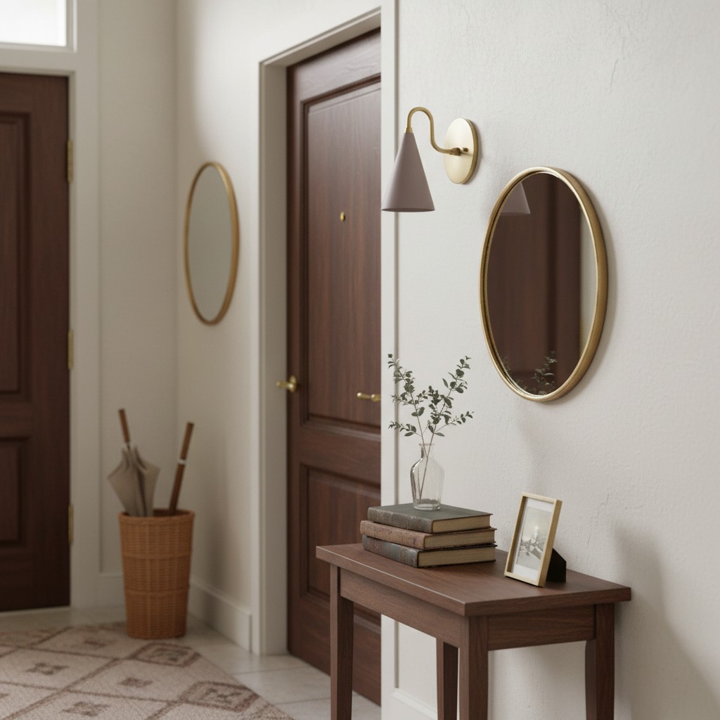 Curva Metal wall sconce hallway application