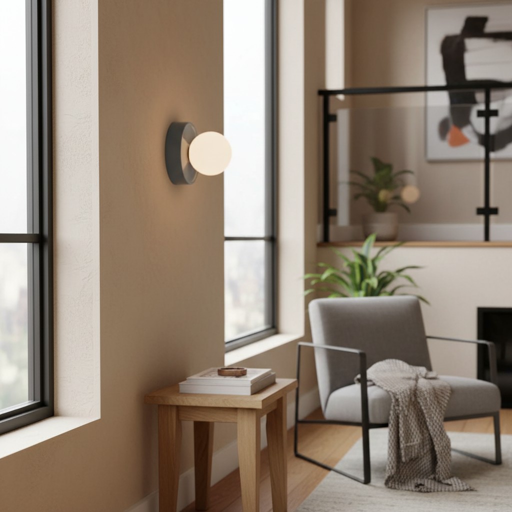 Aplique Solna en un rincón con ventana