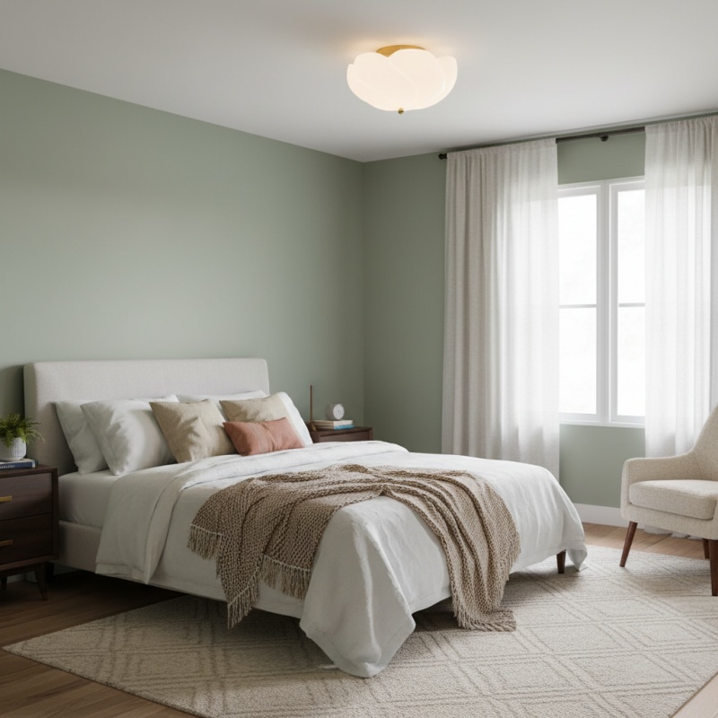 Modo ceiling light in a bedroom