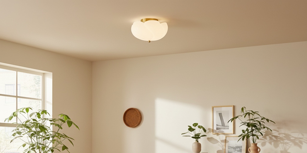 Modo ceiling light installed in a bright room