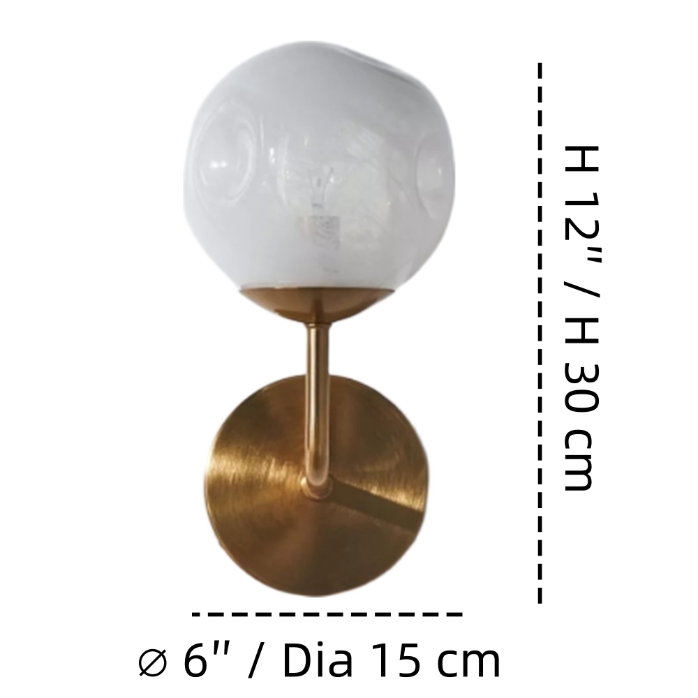 Modo wall sconce dimensions diagram