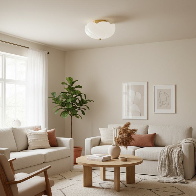 Modo ceiling light over a seating area
