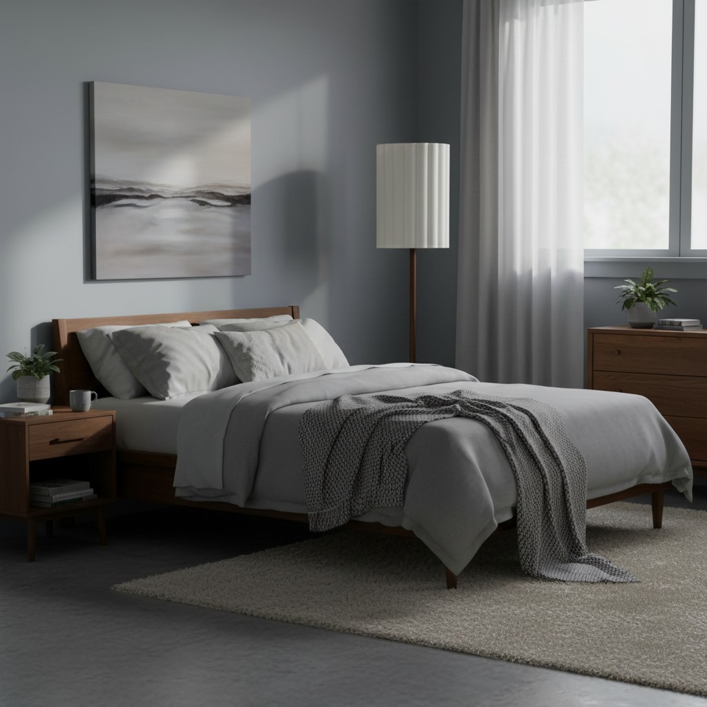 Linbron floor lamp in a bedroom scene