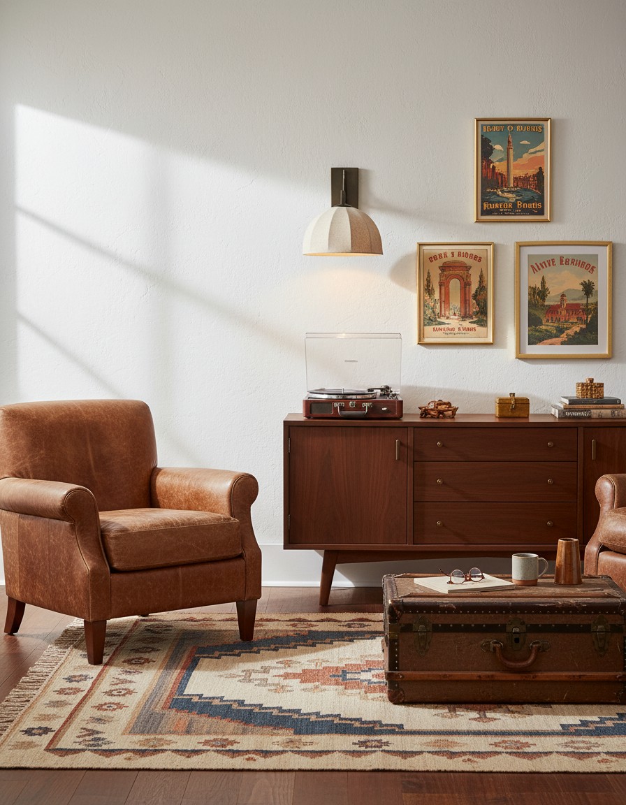 Ambiente Cordove con sillón y mesa redonda