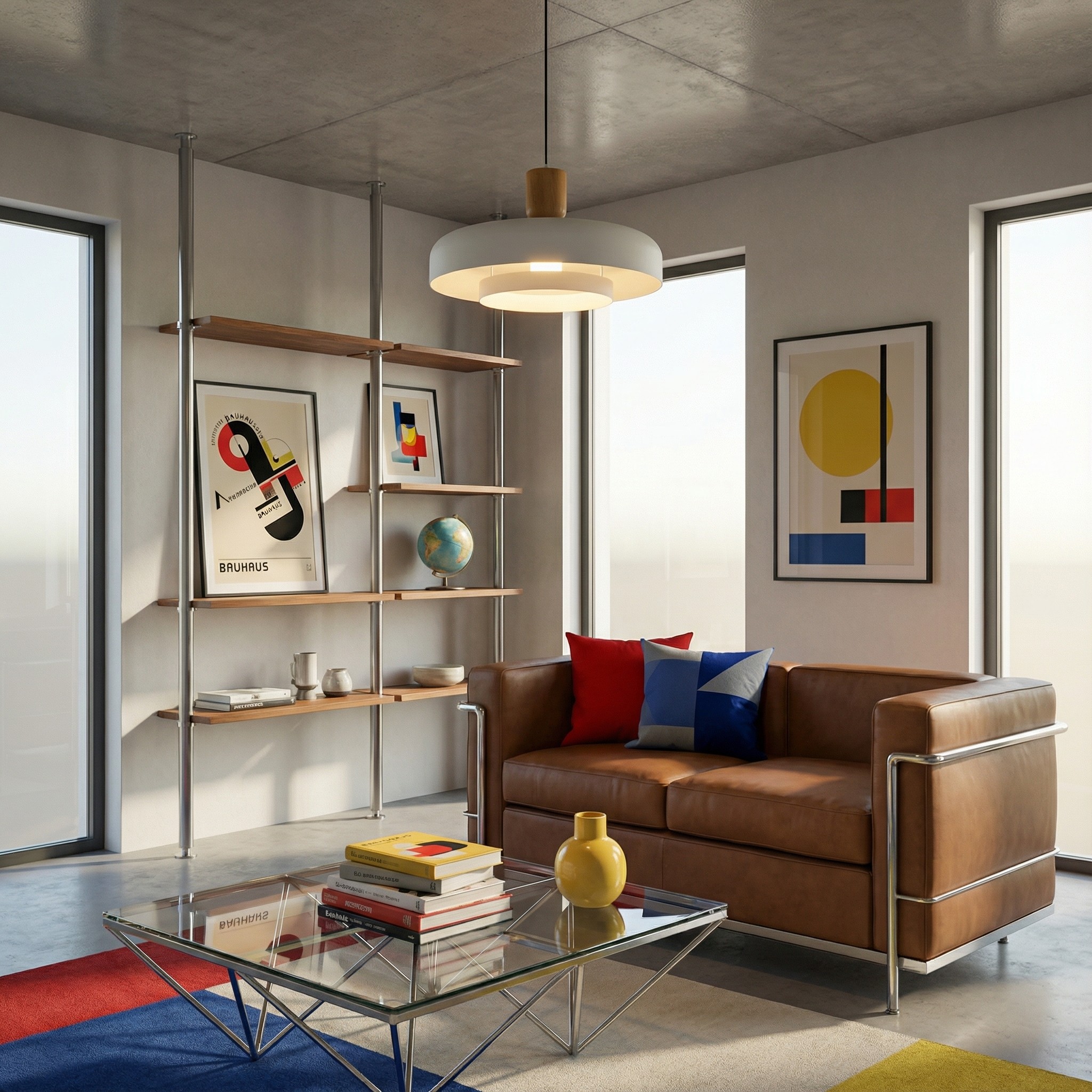 Orbulis en salón contemporáneo