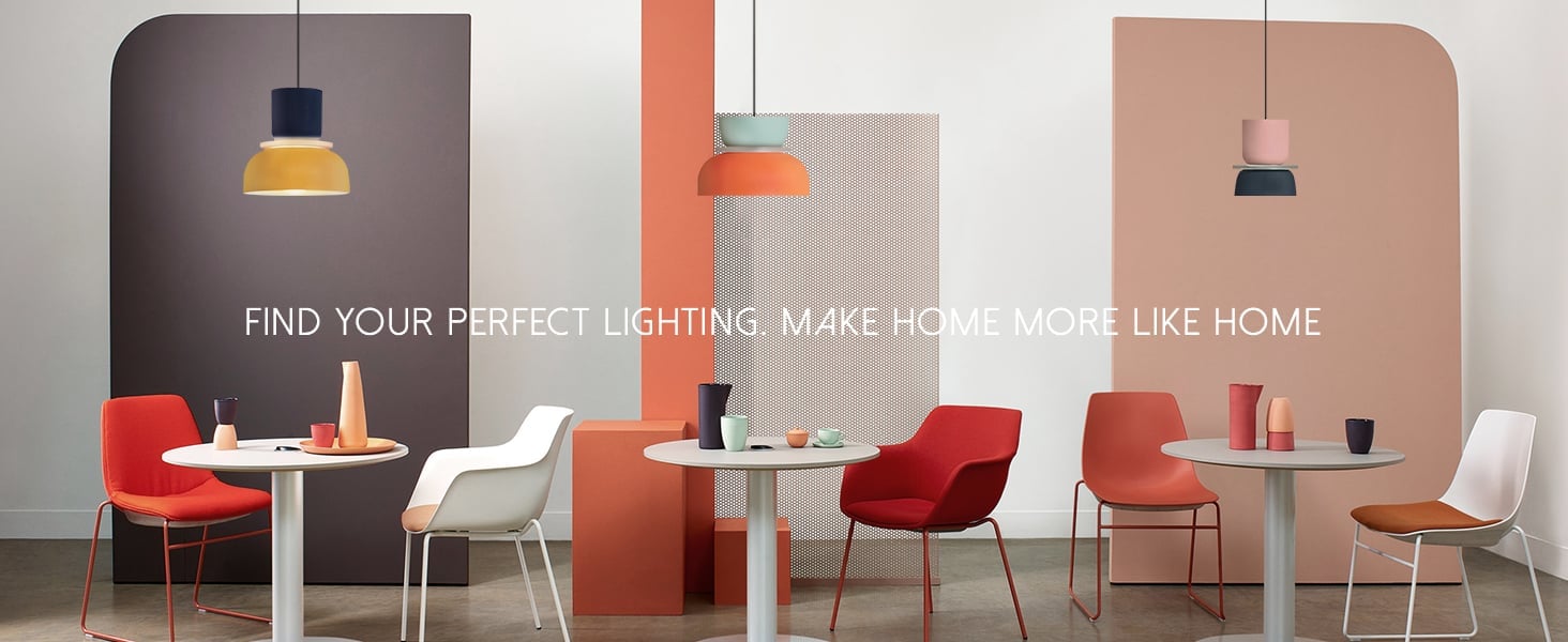 MACRI Color Block Nordic Pendant Light en un interior contemporáneo