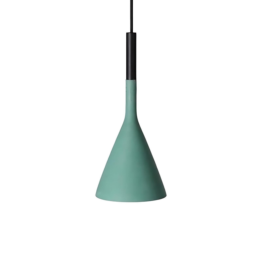 Colgante cónico de hormigón verde
