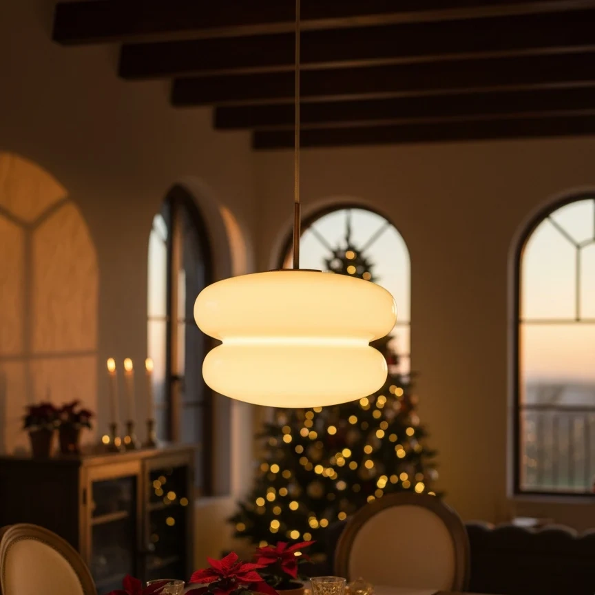 Orra Opal Glass Pendant Lamp – Sculptural Bauhaus-Inspired Lighting