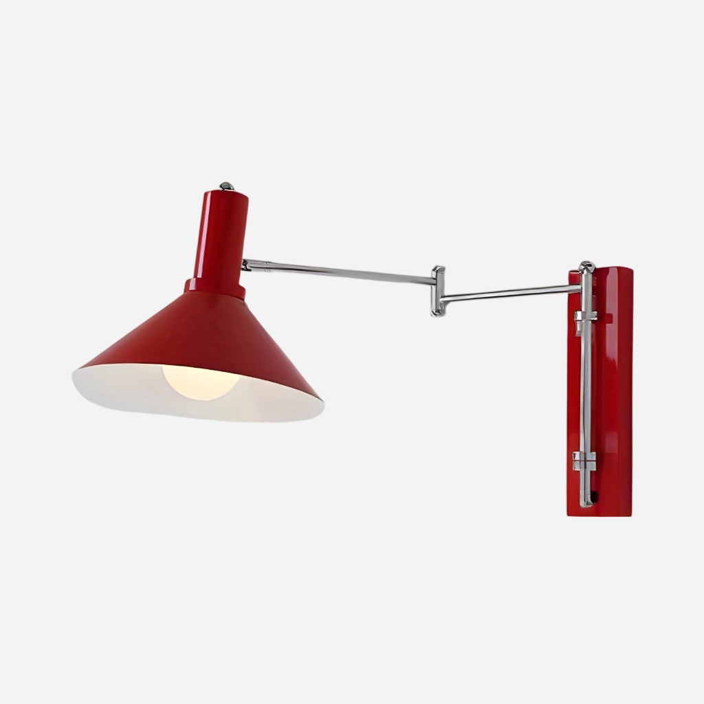 Aplique de pared Bauhaus rojo
