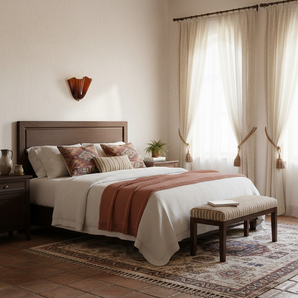 Aplique Bellina en dormitorio