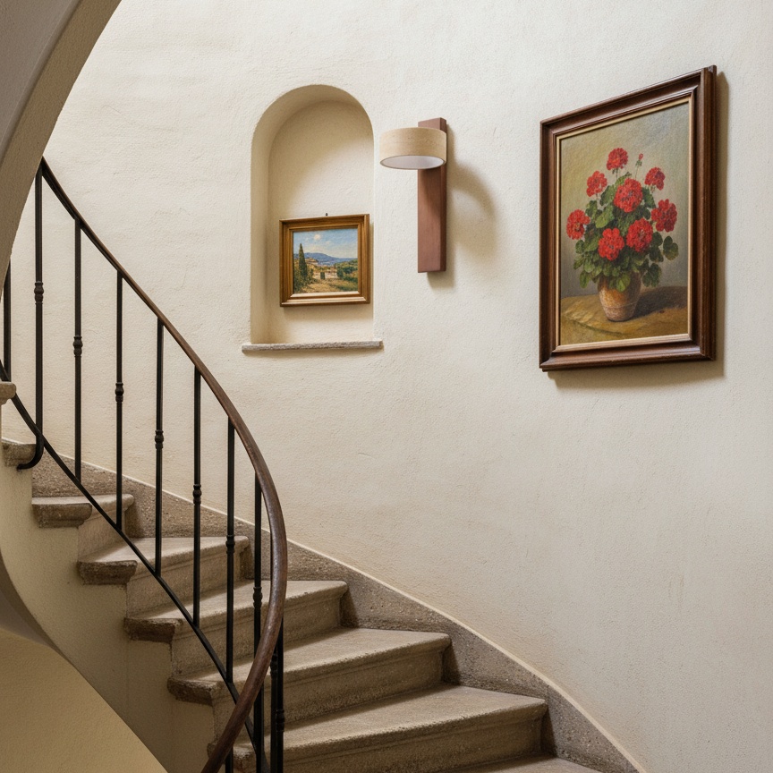 Estilo de pared junto a escalera