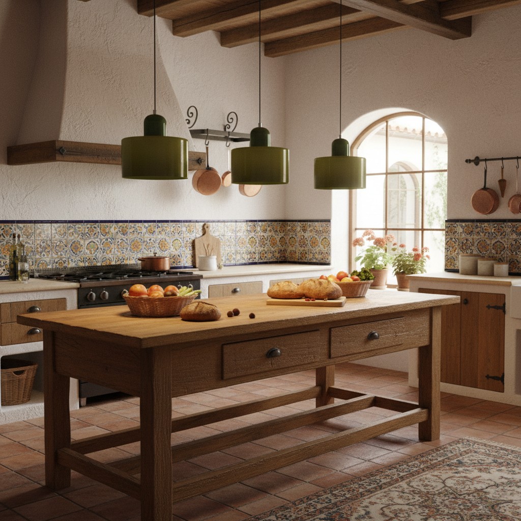 Lámpara Morandi en escena de cocina