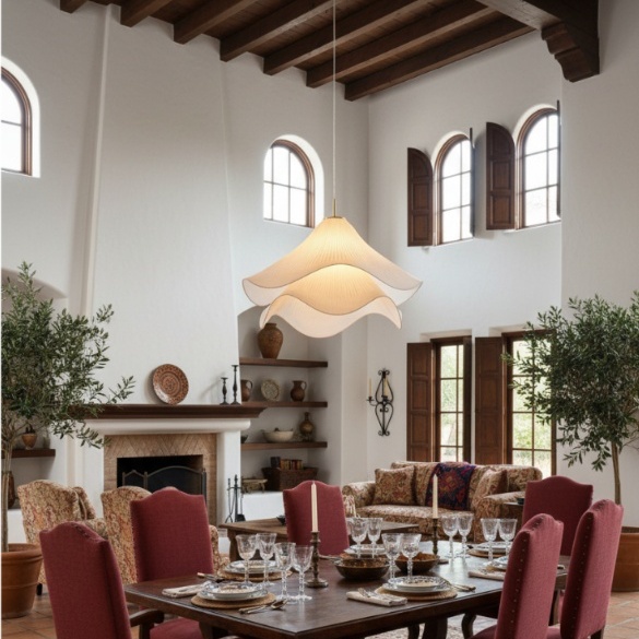 Lámpara colgante Ethereal Bloom de estilo comedor