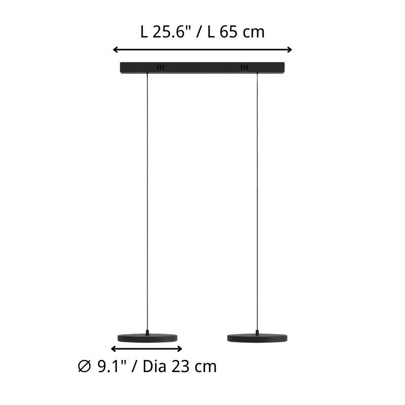 Tamaño del producto Feranox de dos luces