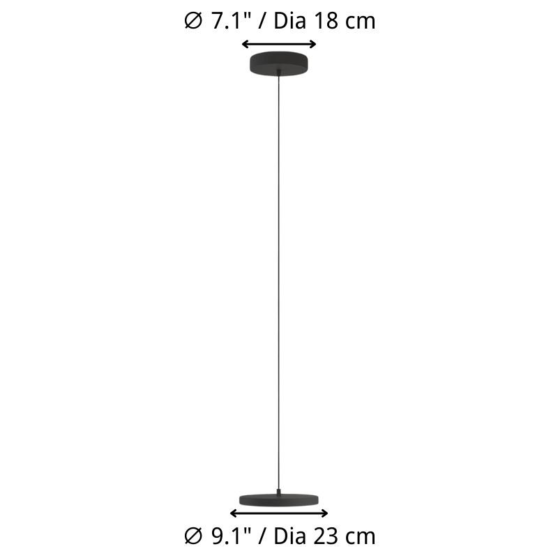 Tamaño del producto Feranox de una luz