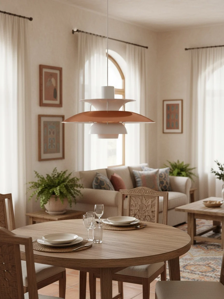 Colores brillantes en salón