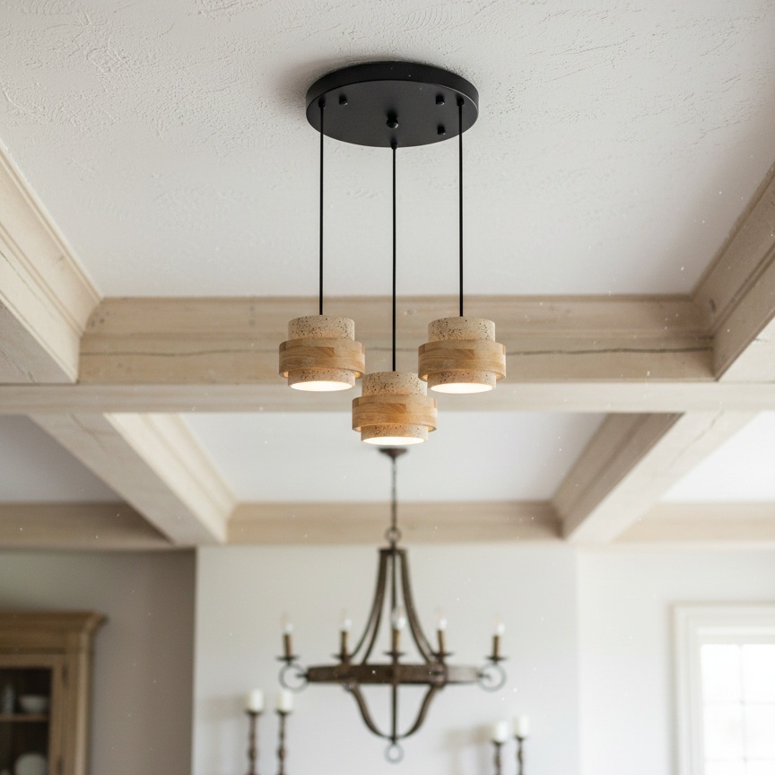 Lámpara colgante de travertino decorativa