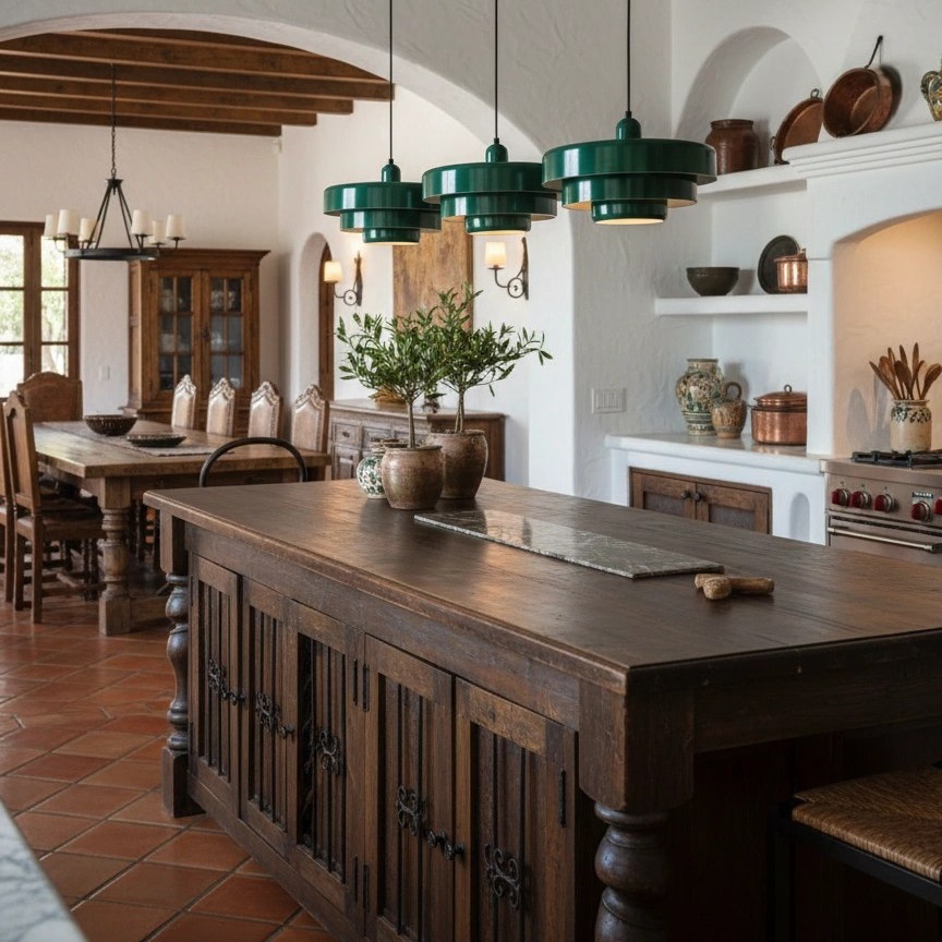 Triple Layer Disc Macaron Cake Pendant Lamp en cocina