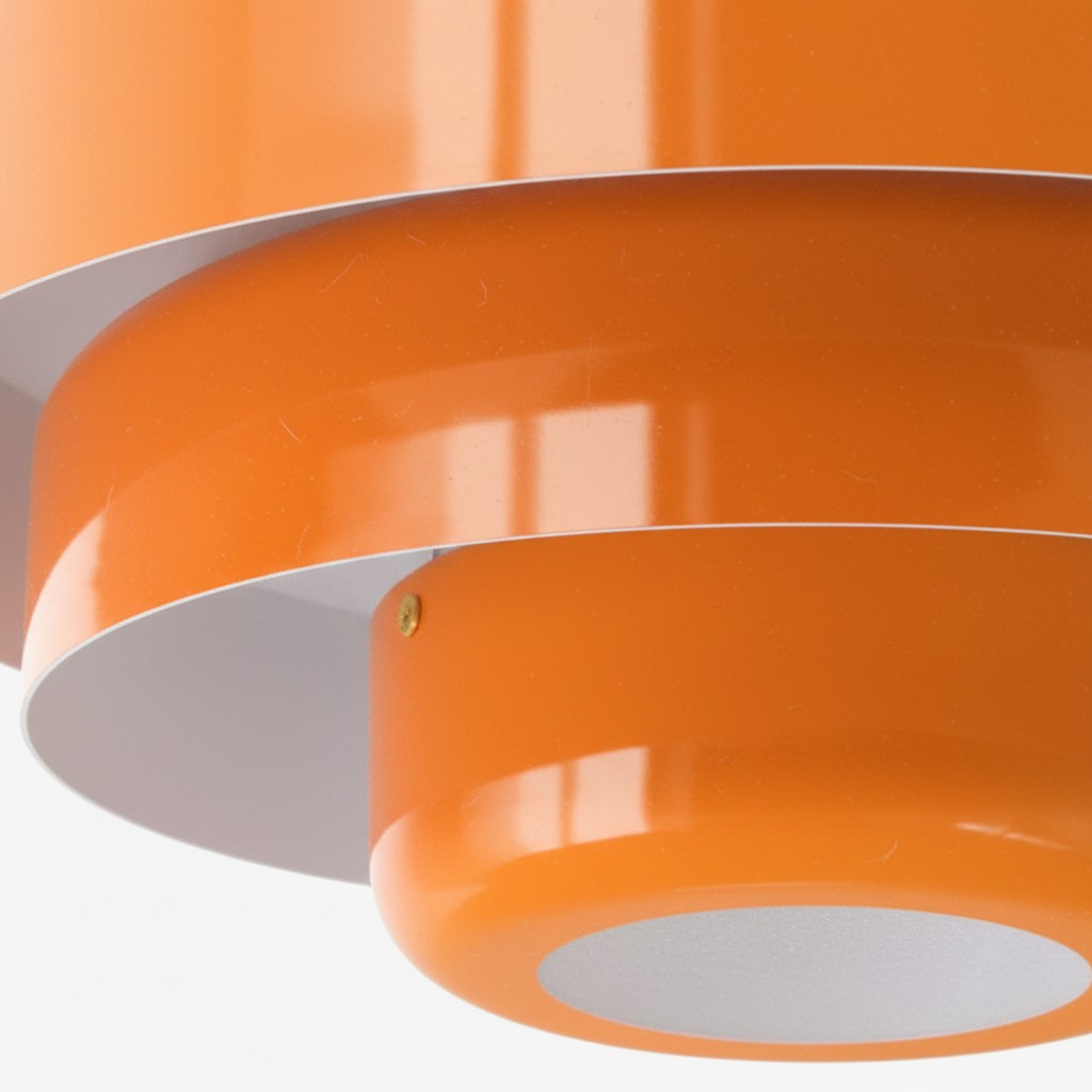 Detalle de la lámpara Veleora naranja