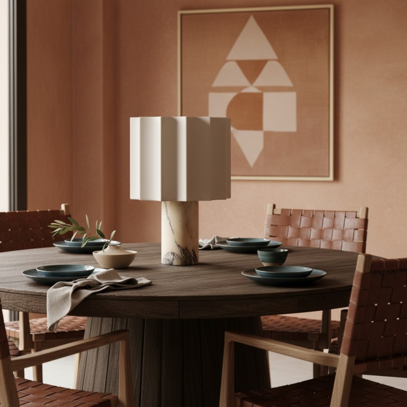 Lámpara Cavilon en mesa de comedor