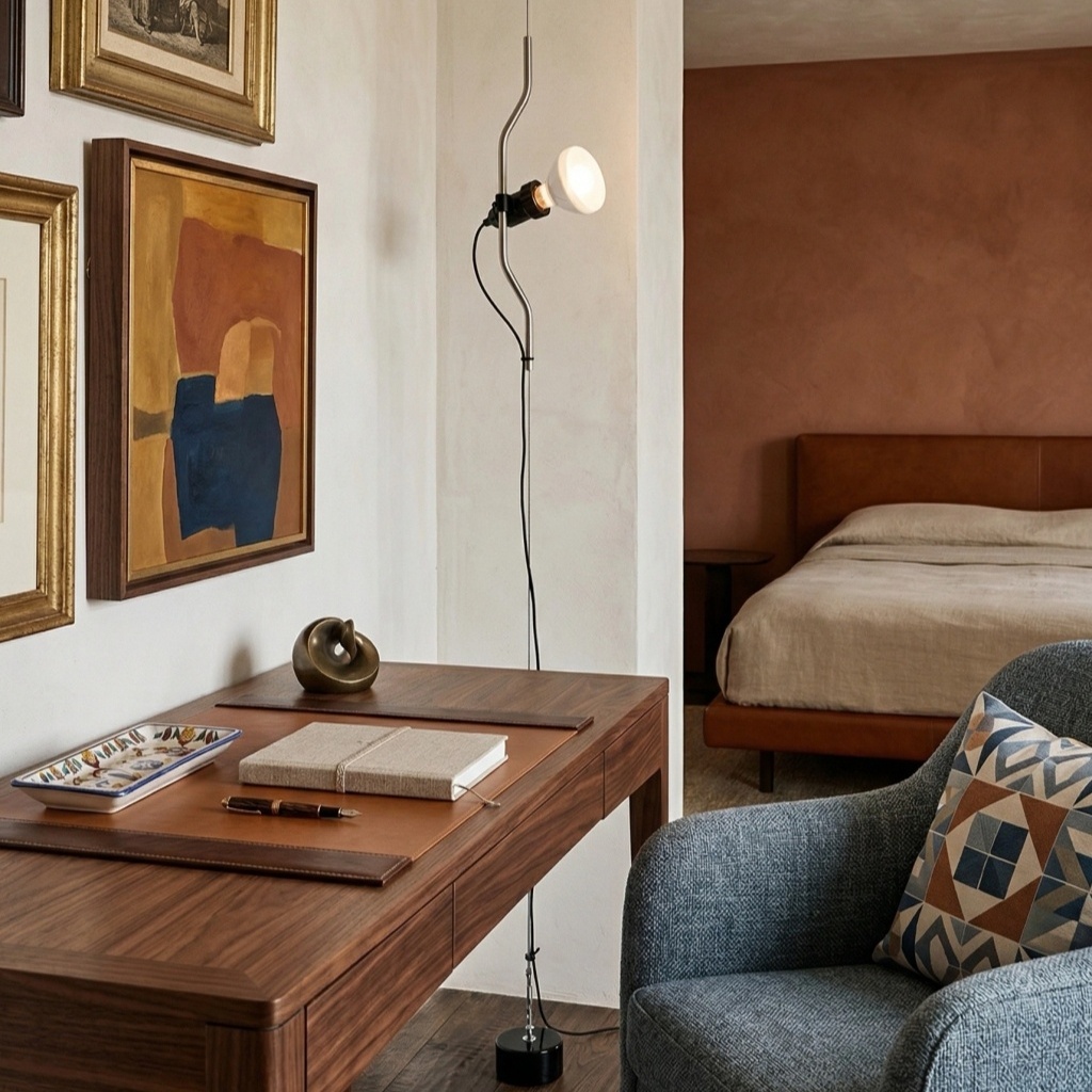 Lámpara Parentesi sobre mueble