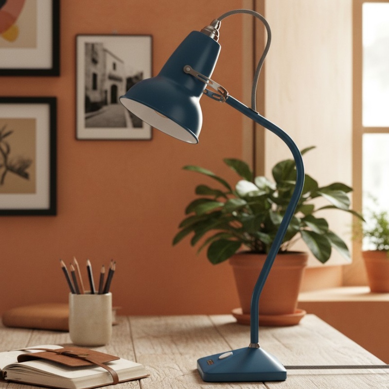 Estilo de lámpara Modryx en azul Neptuno