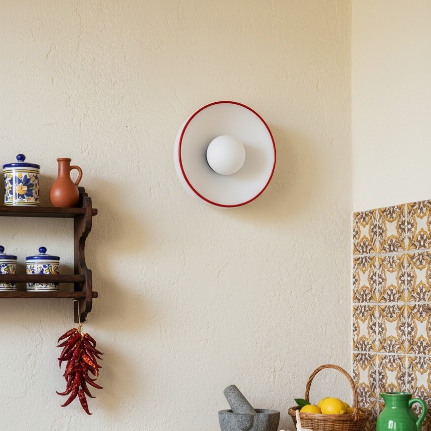 Kalo Disc en pared con estantería