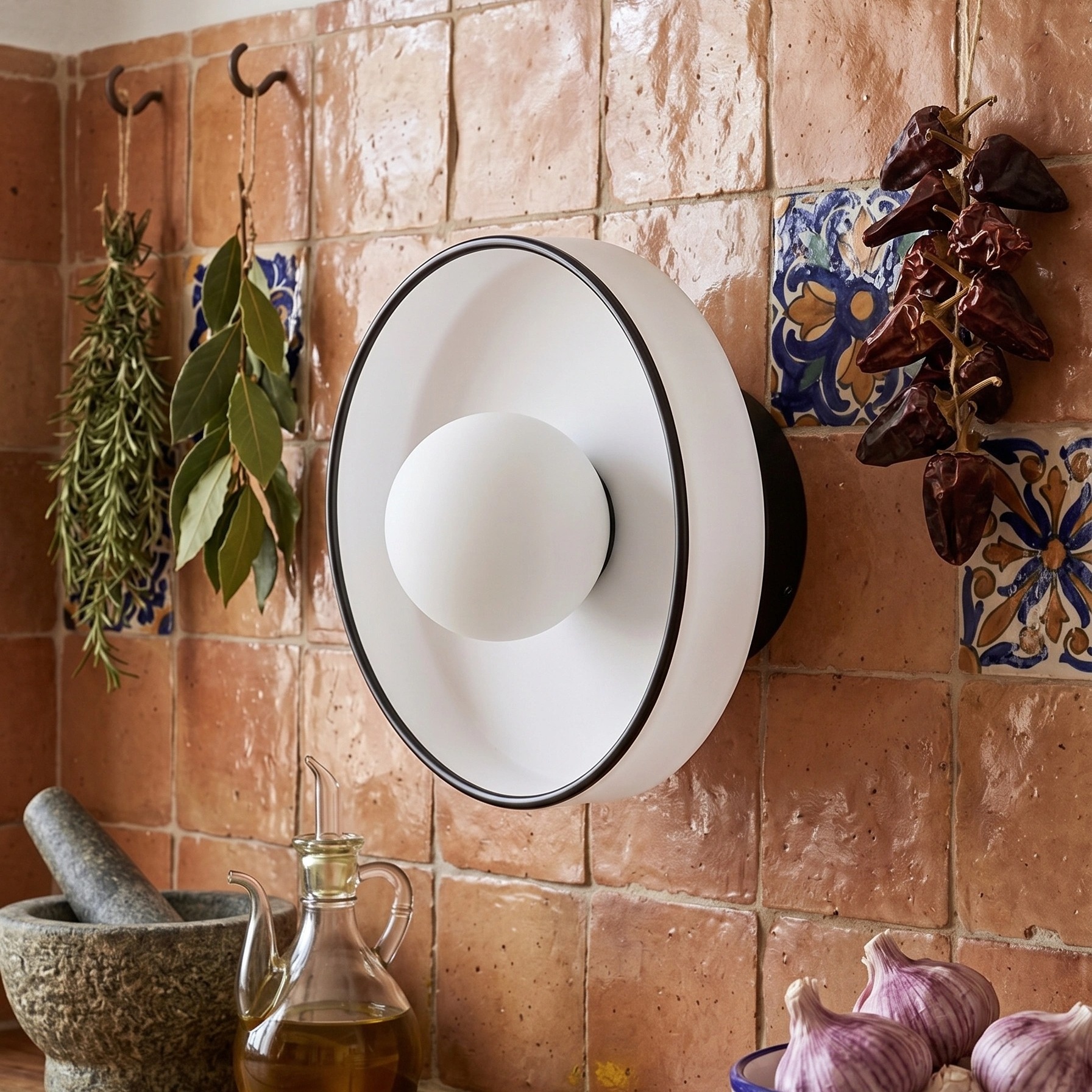 Kalo Disc en pared de azulejos