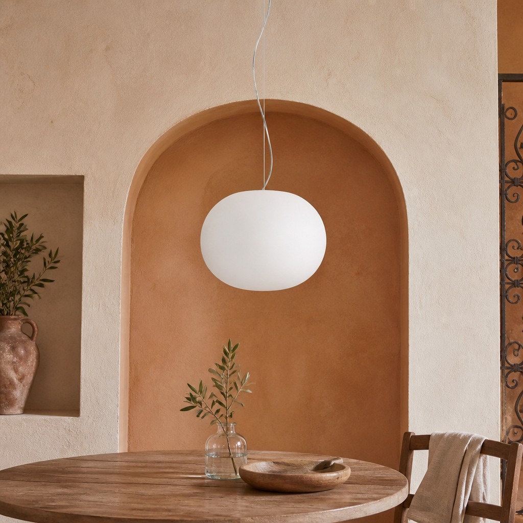 Estilo de lámpara colgante Globo Opal Globe 3