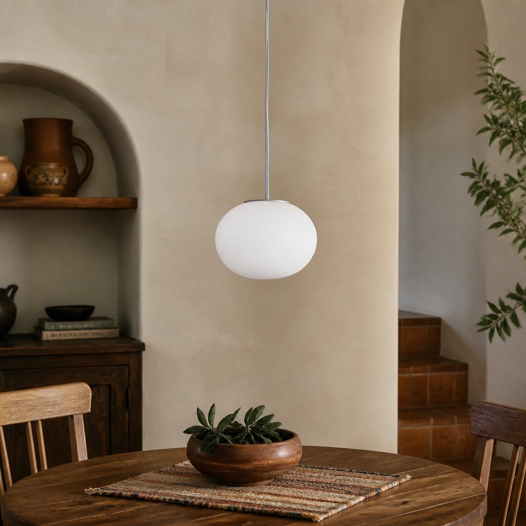 Estilo de lámpara colgante Globo Opal Globe 1