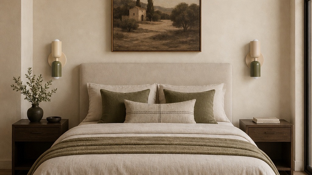 Detalle de lámparas Morandi de doble luz