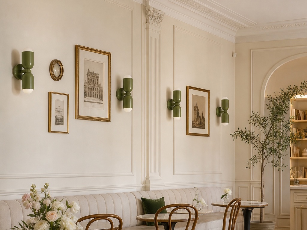Lámpara Morandi en escena de pared
