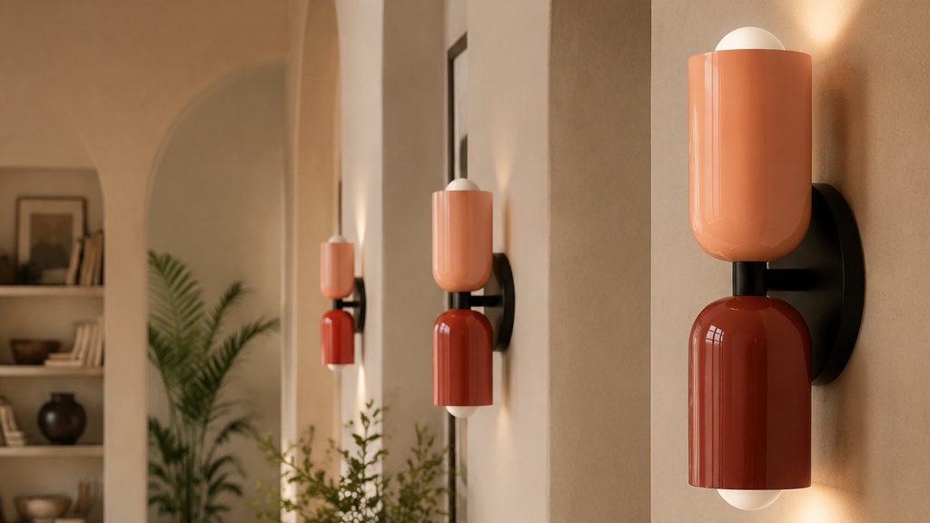 Lámpara de pared Morandi Up Down en una escena interior