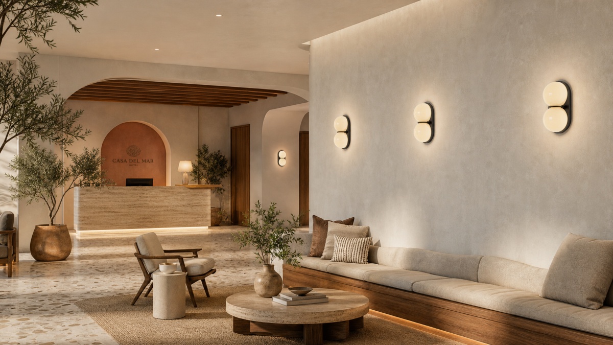 Lámpara de pared contemporánea diseñada para espacios modernos