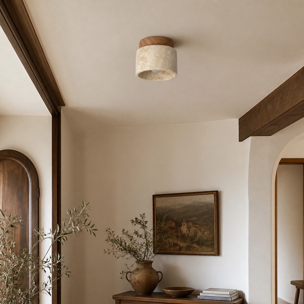 Lámpara Travira junto a una ventana