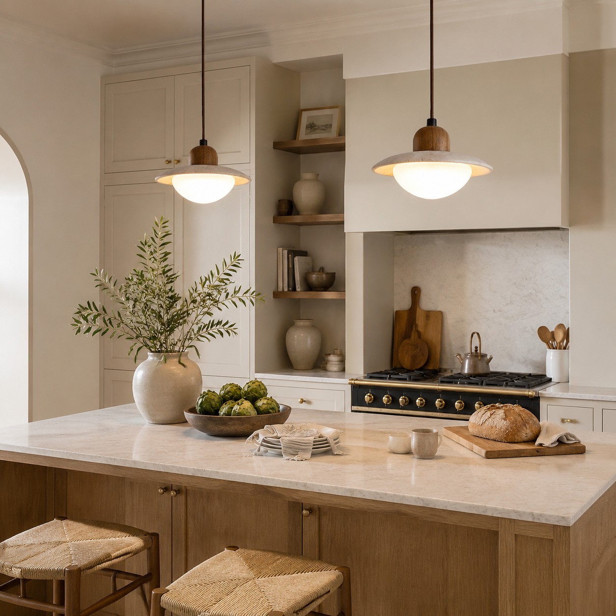 Estilo de lámpara colgante Brim en cocina