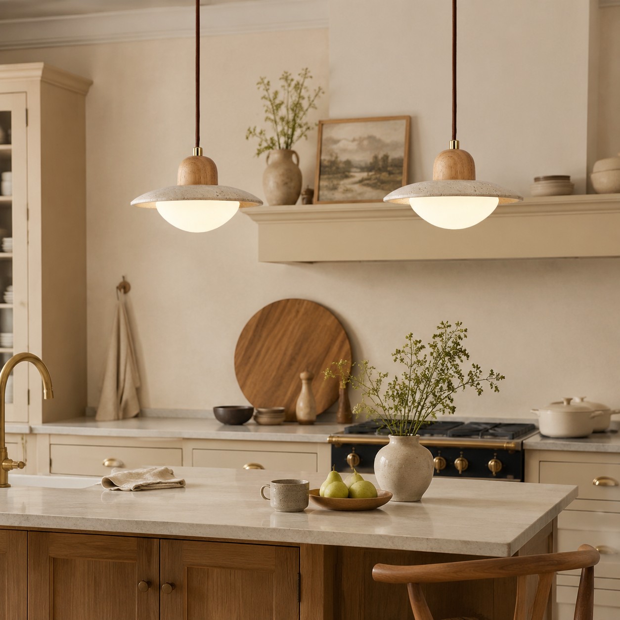 Escena de cocina con lámpara colgante Brim