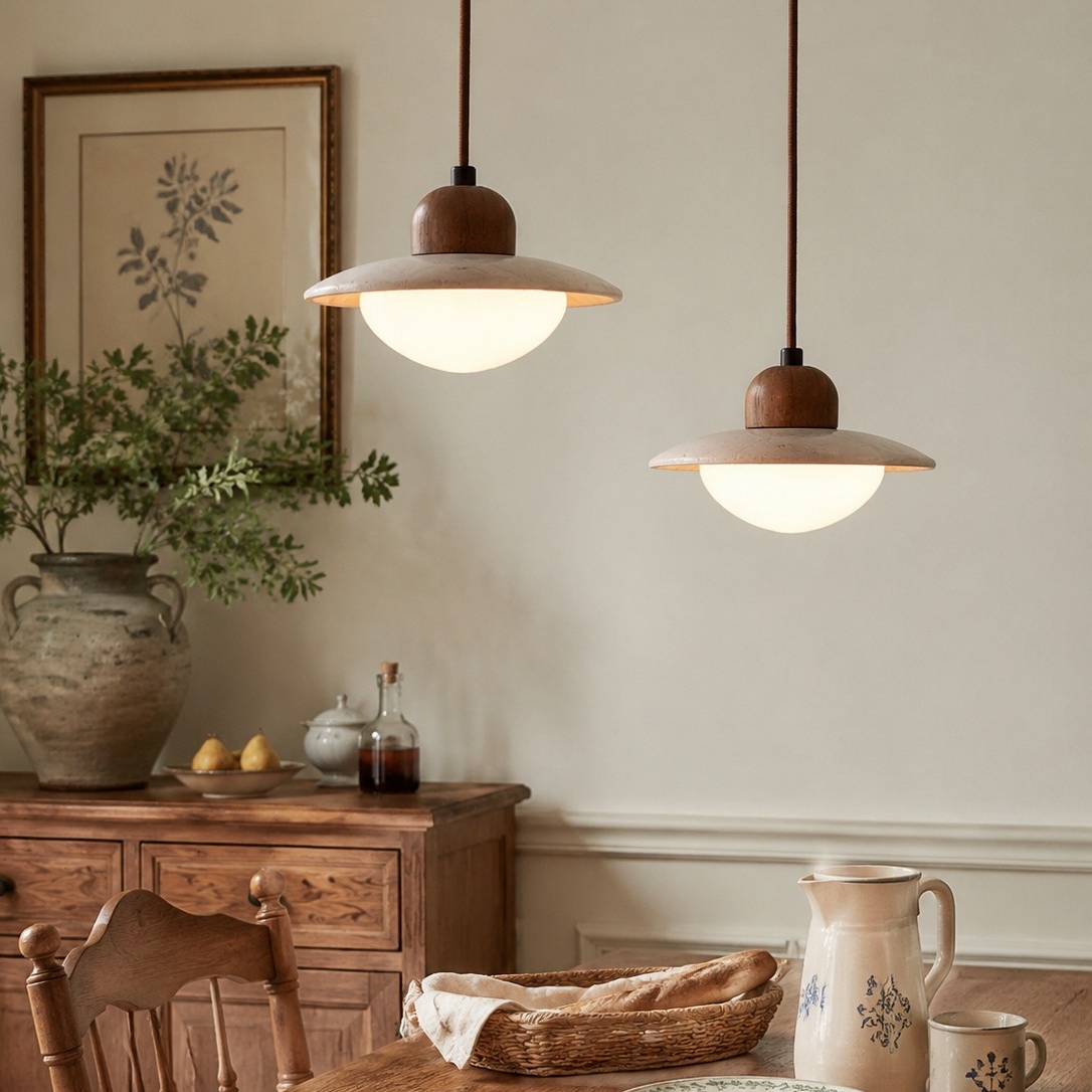 Estilo de lámpara colgante Brim en mesa
