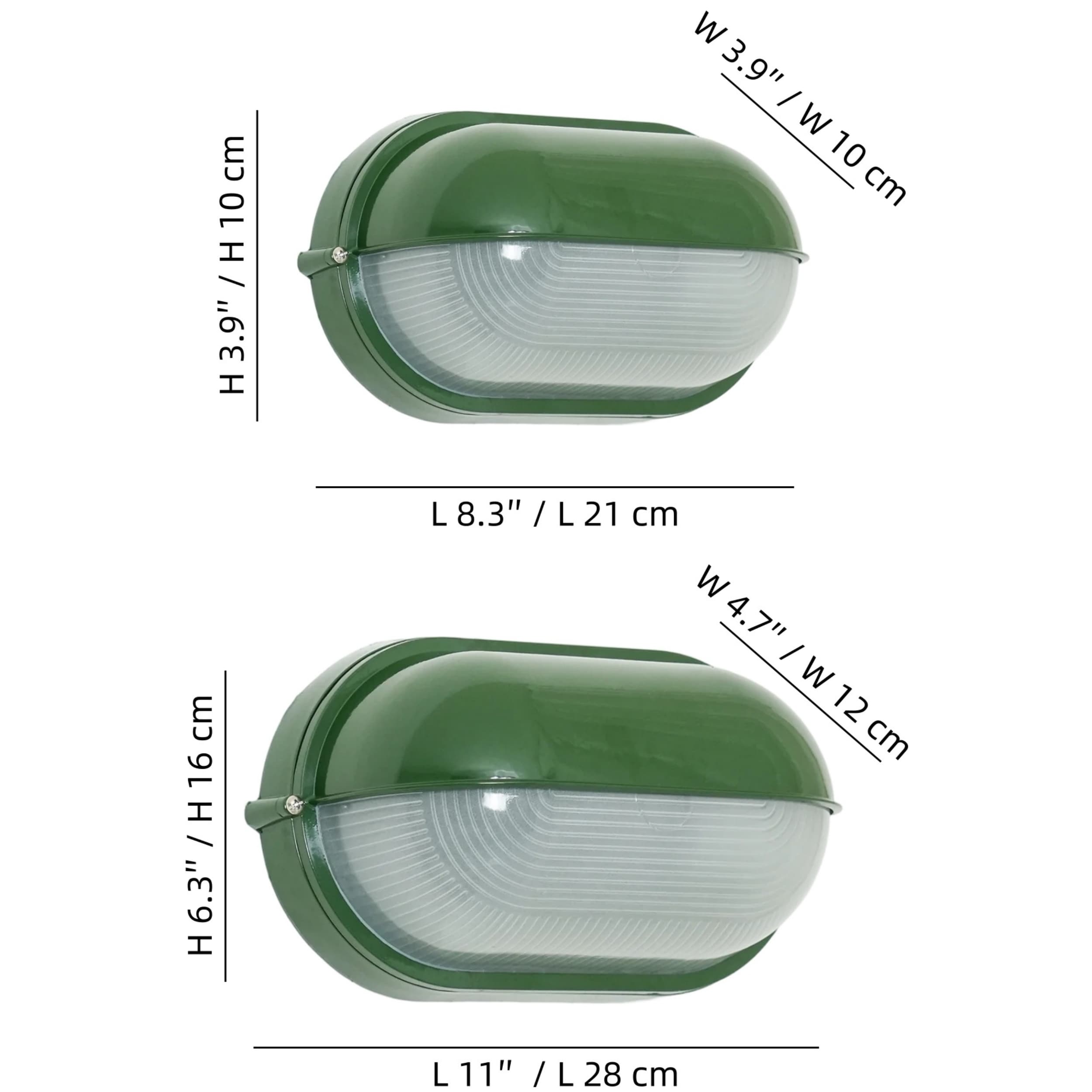 Docka wall lamp dimensions diagram