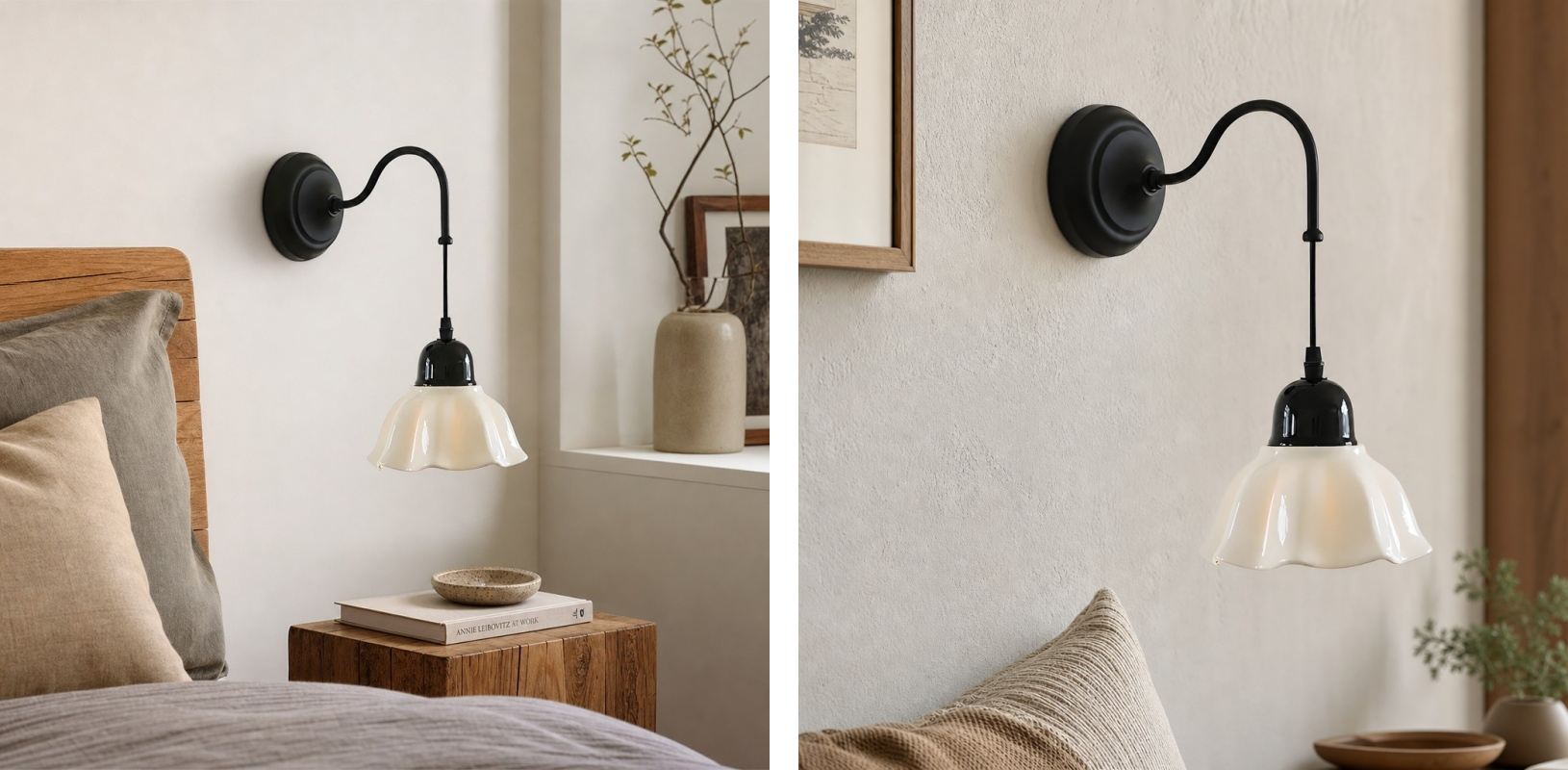 Opciones de combinación de la lámpara de pared floral Cazelle