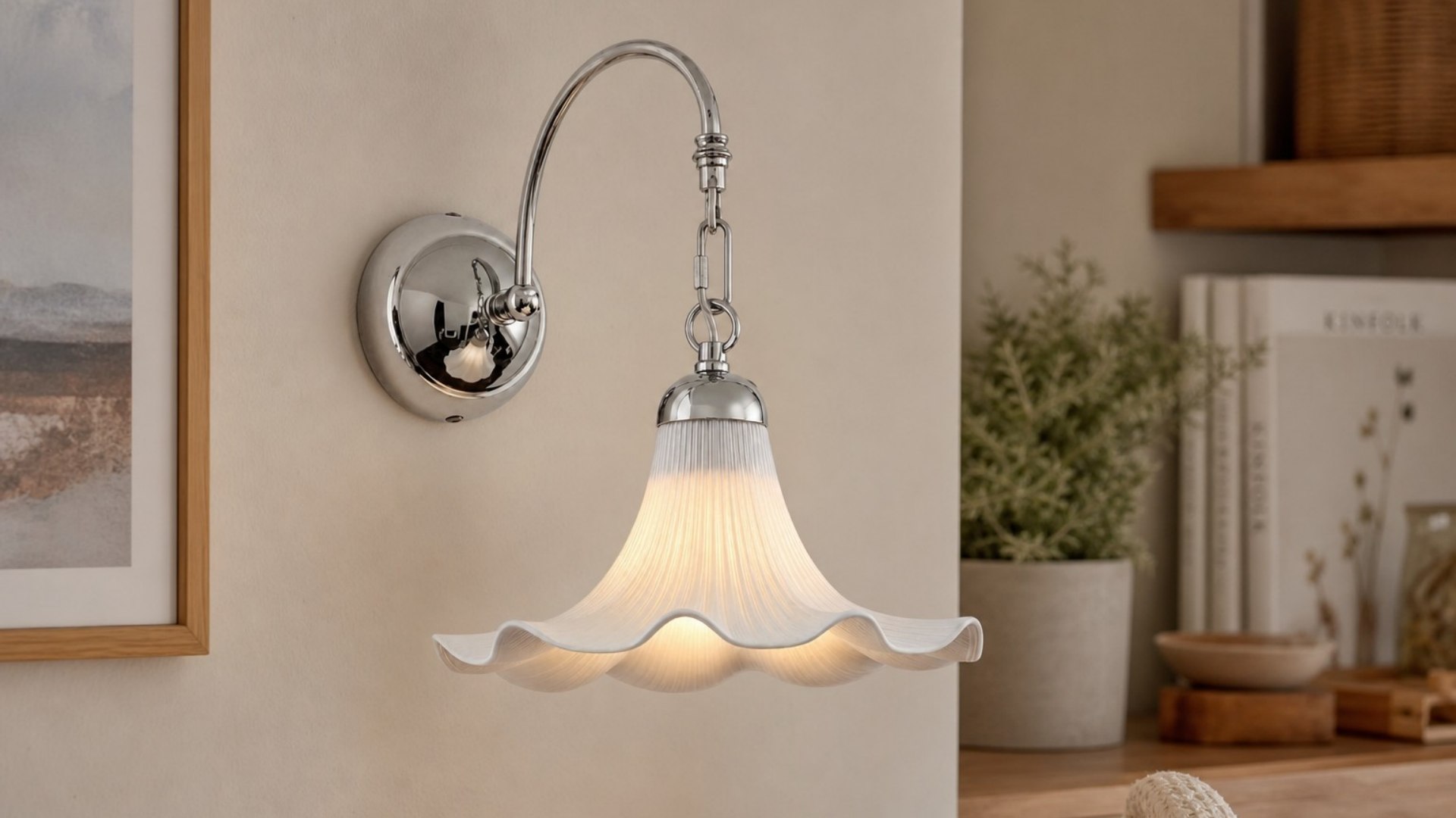 Cazelle French Style Floral Wall Lamp