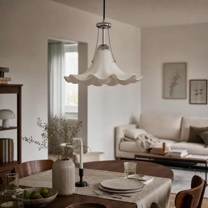 Cazelle lámpara colgante en zona de comedor y sala