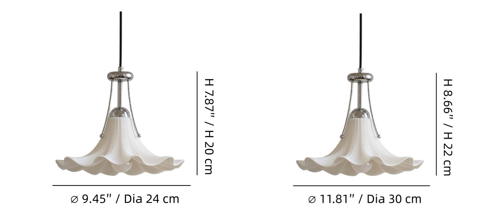 Dimensiones de Cazelle lámpara colgante