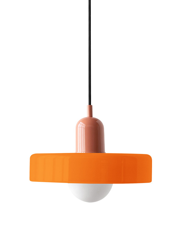 Morandi Bauhaus stained glass pendant light