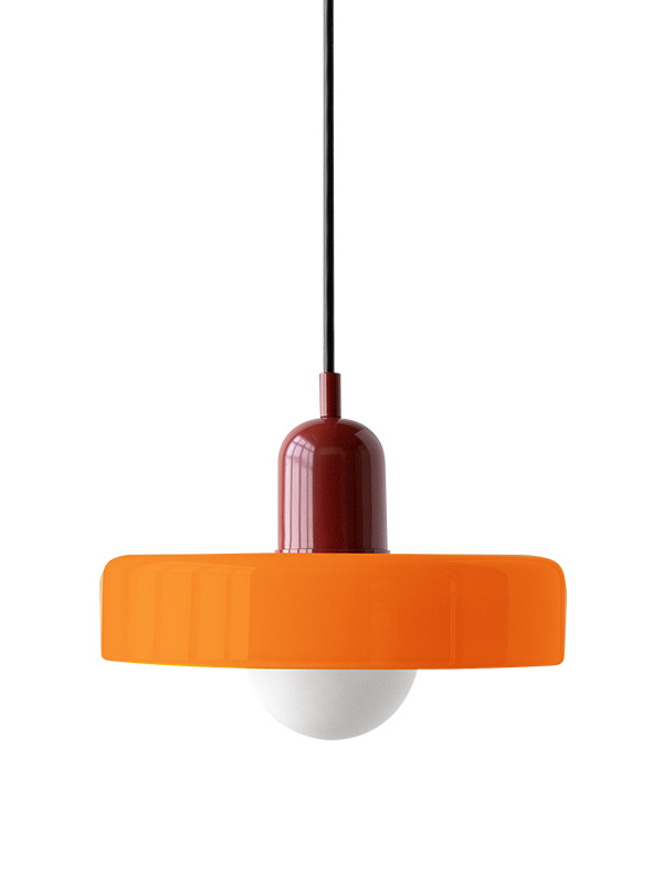 Morandi Bauhaus stained glass pendant light