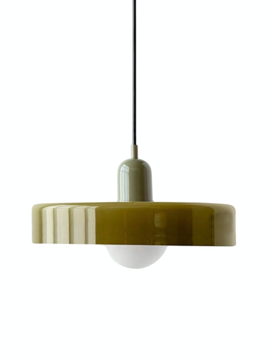 Morandi Bauhaus stained glass pendant light