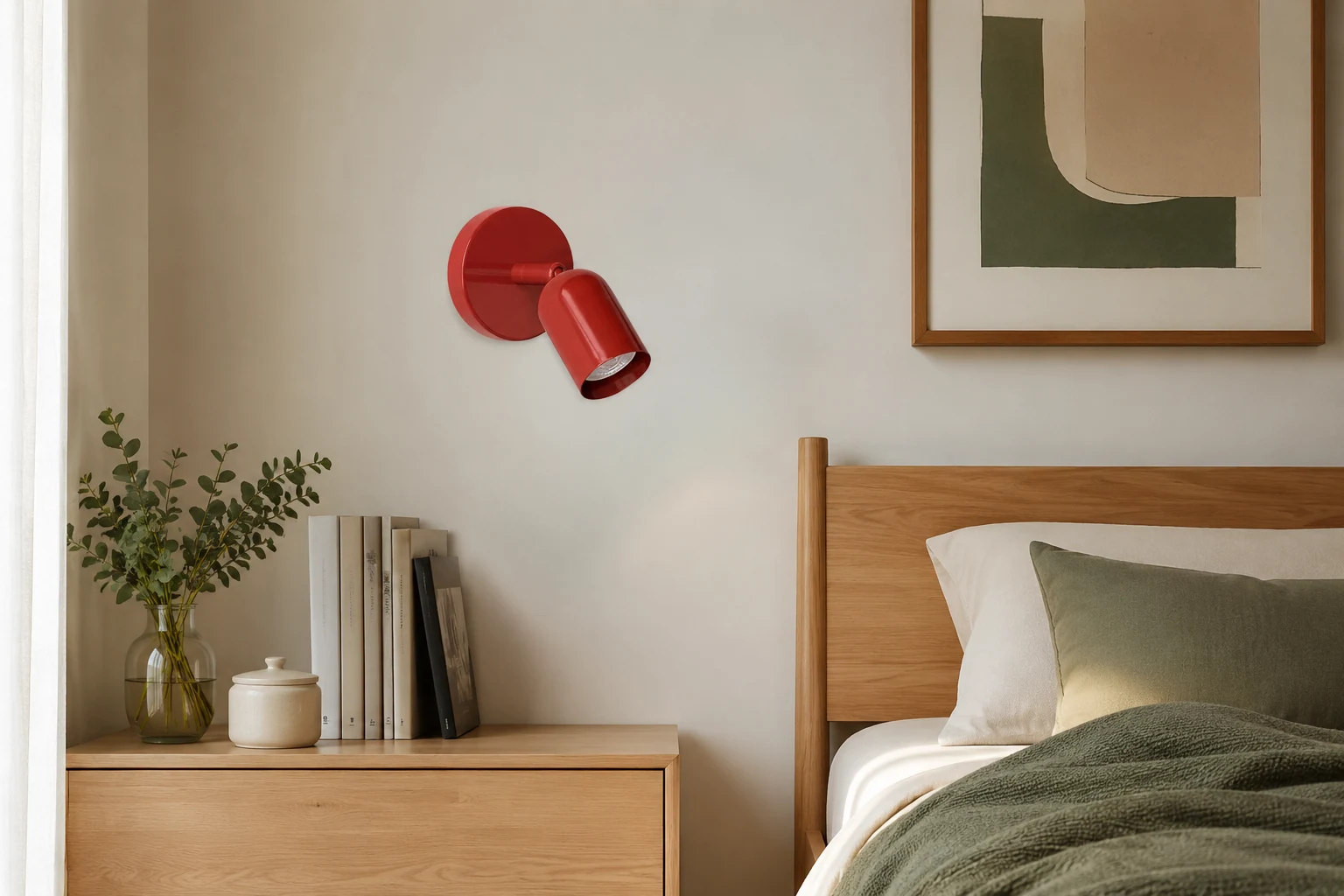 Nordic Macaron wall lamp in a supplemental lifestyle scene